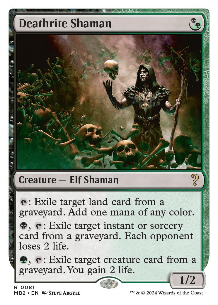 Deathrite Shaman (White Border)