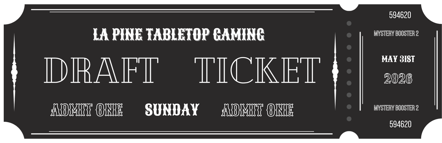 Mystery Booster 2 Draft Ticket (Beaver State Comic Con Sunday)
