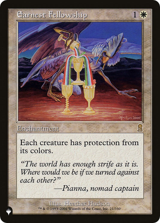 Earnest Fellowship [LIST - 21/350]