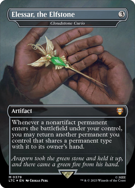 Elessar, the Elfstone - Cloudstone Curio (Borderless) (Surge Foil)