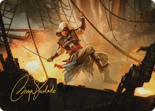 Edward Kenway Art Card (Gold-Stamped Signature)