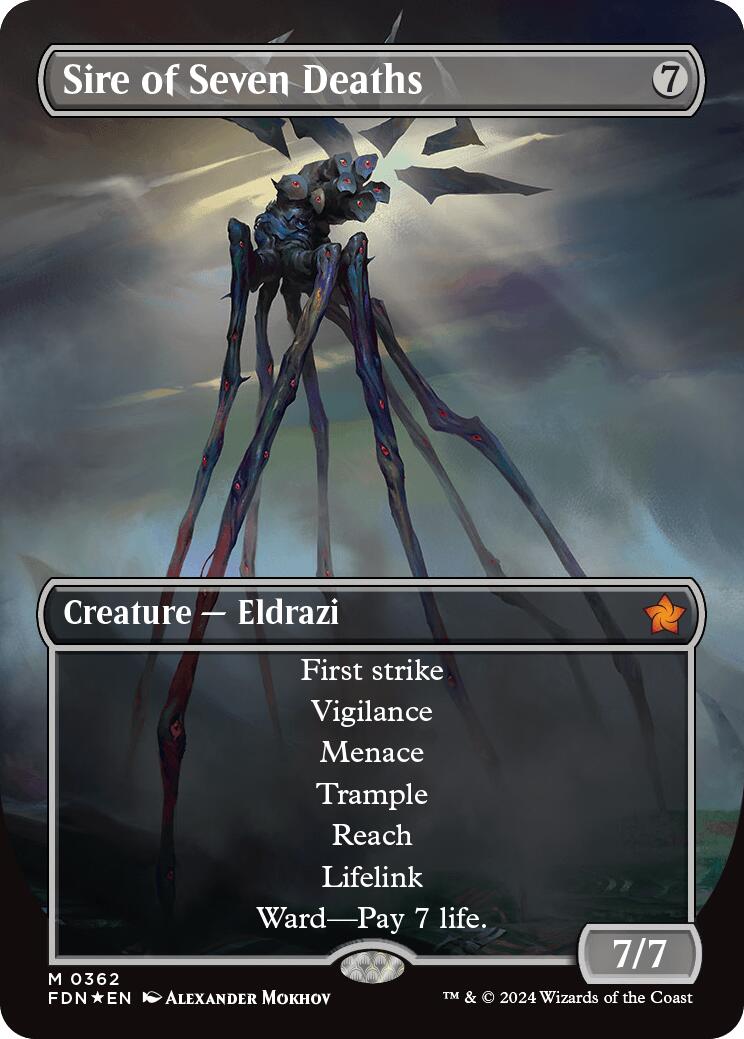 Sire of Seven Deaths (Borderless) (Mana Foil)