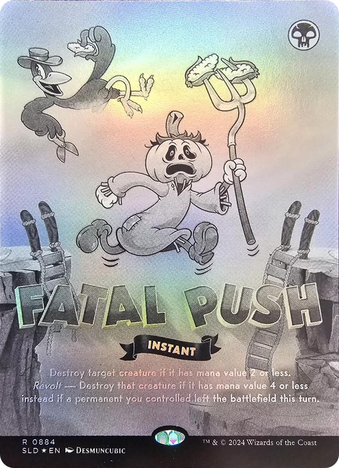 Fatal Push (0884) (Black & White Foil) [SLD - 884]