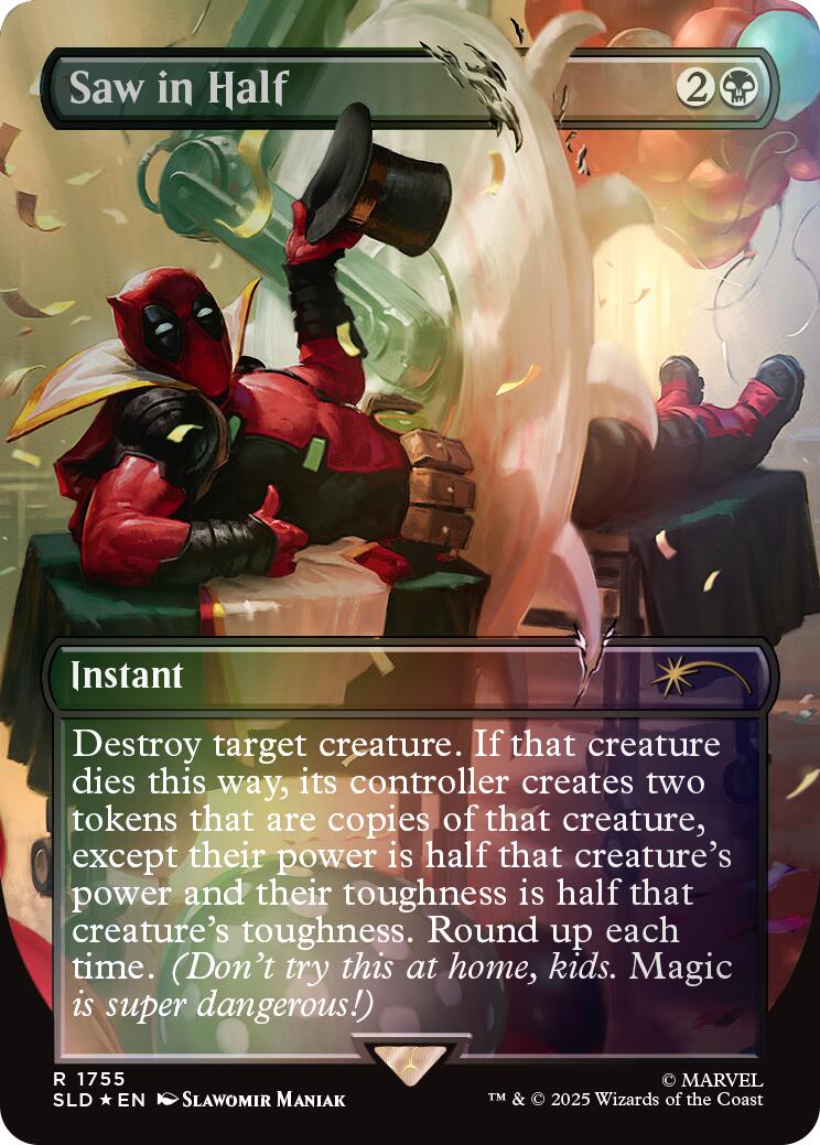 Saw in Half (Rainbow Foil) [SLD - 1755]