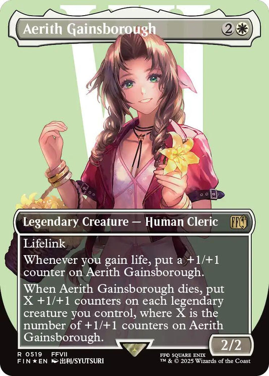 Aerith Gainsborough (Borderless) (Surge Foil) [FIN - 519]