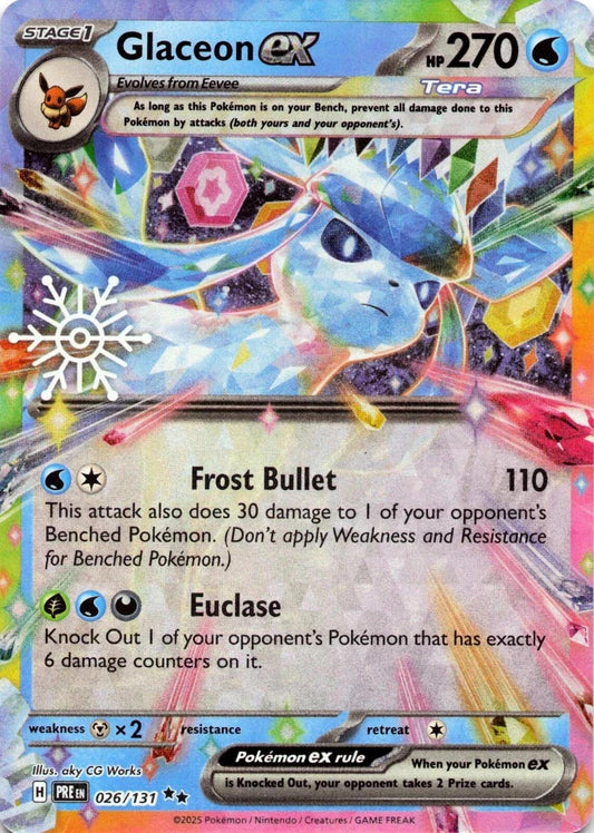 Glaceon ex - 026/131 (Holiday Calendar)