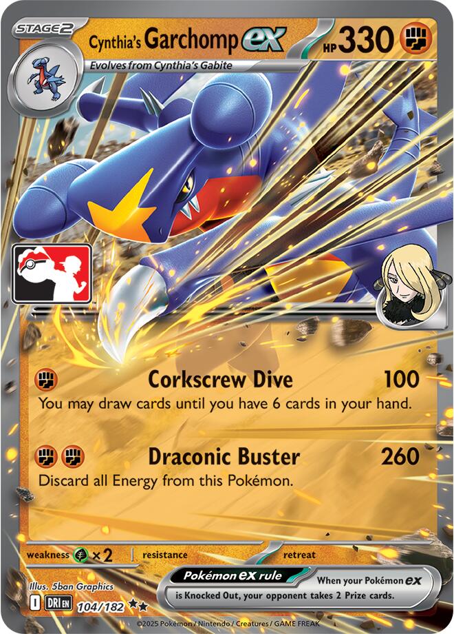 Cynthia's Garchomp ex - 104/182